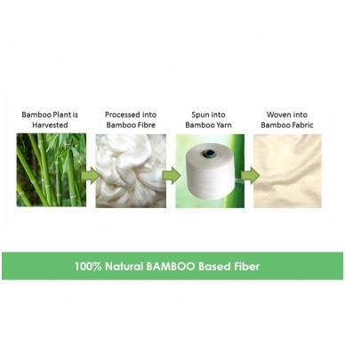 Rankšluostis Bamboo Babymatex, White 3