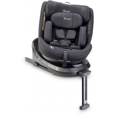 Automobilinė kėdutė BabyGo, MOVE Isofix 360, Black  0-36 kg 3