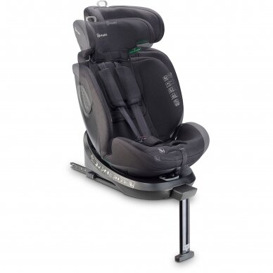 Automobilinė kėdutė BabyGo, MOVE Isofix 360, Black  0-36 kg 7