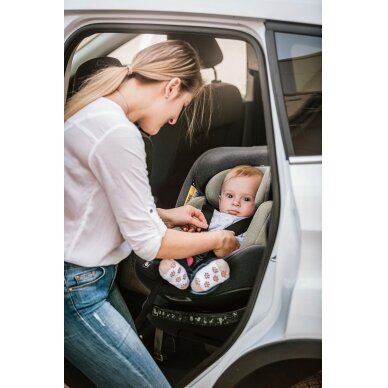 Automobilinė kėdutė BabyGo, MOVE Isofix 360, Grey 0-36 kg 17