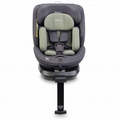 Automobilinė kėdutė BabyGo, MOVE Isofix 360, Green 0-36 kg 3