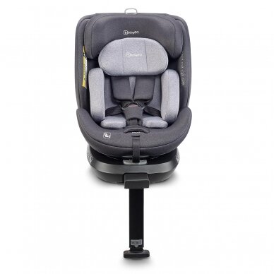 Car Seat BabyGo, MOVE Isofix 360, Grey 0-36 kg 2