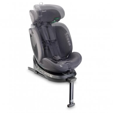 Car Seat BabyGo, MOVE Isofix 360, Grey 0-36 kg 6