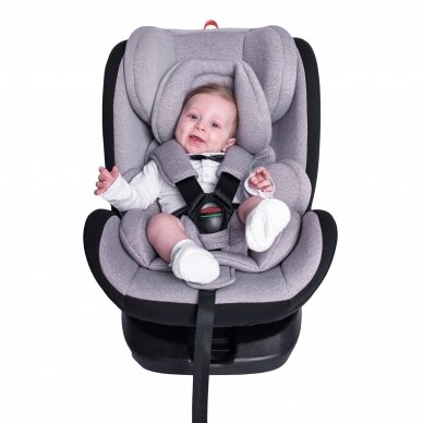 Automobilinė kėdutė Lorelli Nebula i-Size IsoFix 40-150 cm, Grey 17