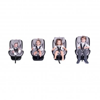 Automobilinė kėdutė Lorelli Nebula i-Size IsoFix 40-150 cm, Grey 23