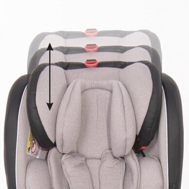 Automobilinė kėdutė Lorelli Nebula i-Size IsoFix 40-150 cm, Grey 11