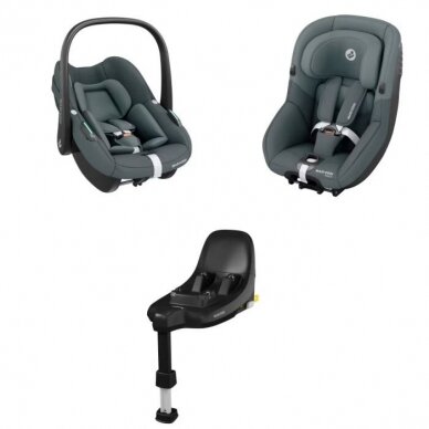 Automobilinė kėdutė Maxi Cosi Pearl S Tonal Graphite 10