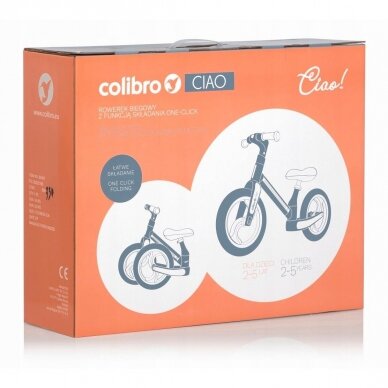 Balance bike Colibro Ciao,  Rose Gold 9