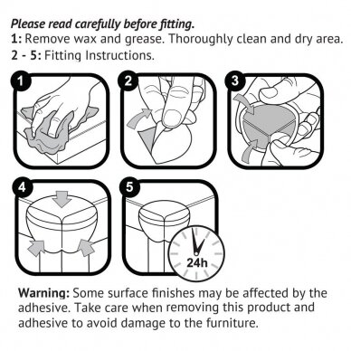 Corner Cushions (Pack 4), Clippasafe 2