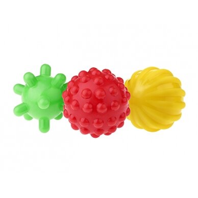 Balls for sensory development Tullo, 3 pcs.