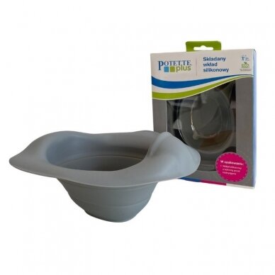 Reusable silicone insert for potty Potette, Grey