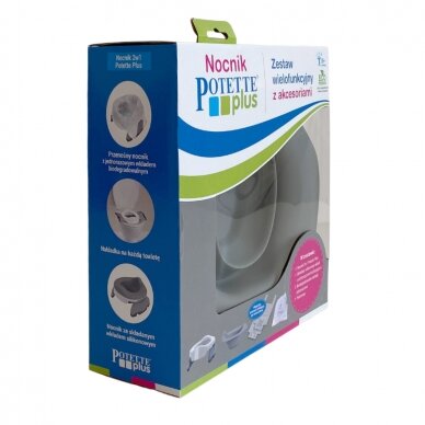 Дорожный горшок Potette Plus 2in1 Grey 9