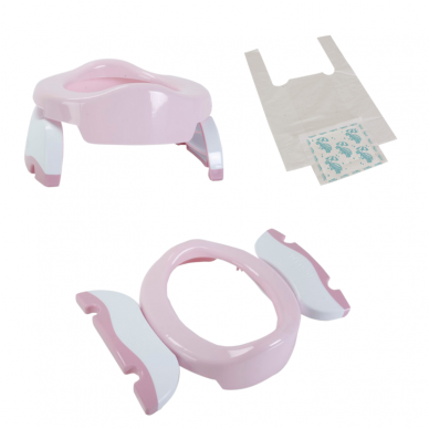 Дорожный горшок Potette Plus 2in1 White/Pink