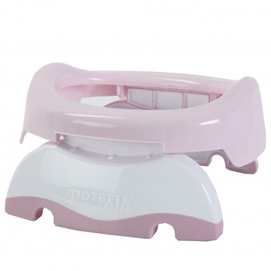 Дорожный горшок Potette Plus 2in1 White/Pink 2