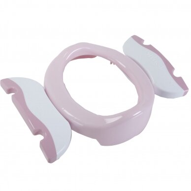 Kelioninis naktipuodis sulankstomas Potette Plus 2in1 White/Pink 6