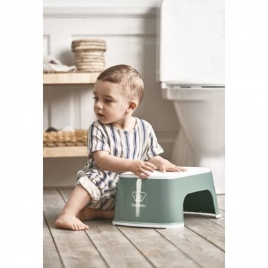 Step - chair with non-slip surface BabyBjorn Deep Green/White 1