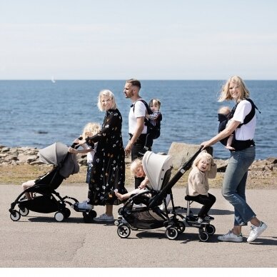 Laiptelis prie vežimėlio Lascal  Buggy Board Maxi su sėdyne, Red 12