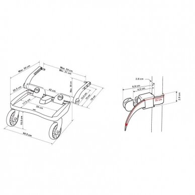 BuggyBoard Maxi с сиденьем, Red 5