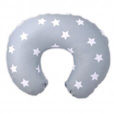 Maitinimo pagalvė naujagimiui Happy STARS Blue Grey Mist