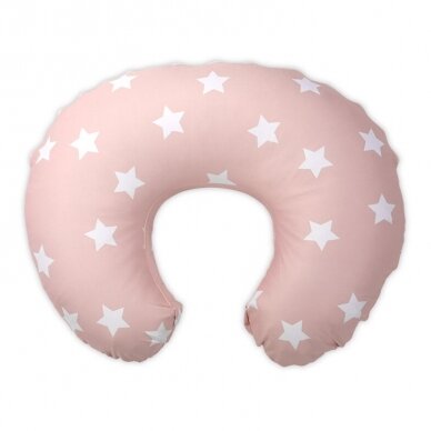 Happy Nursing Pillow  Happy STARS Pale Blush