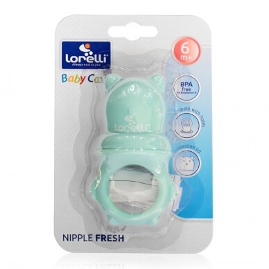 Maitintuvas Lorelli Nipple Fresh  su silikoniniu dėklu, Green 3