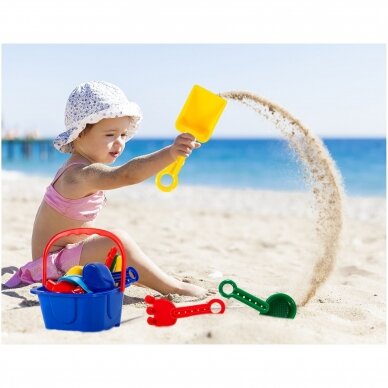 Large colorful sand set 10 pcs. 4