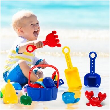 Large colorful sand set 10 pcs. 5