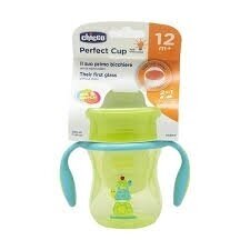 Spill-proof cup with 360-degree rim system, Chicco Green 1