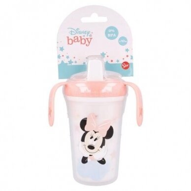 Neišsiliejantis puodelis kietu snapeliu Thermobaby, 295ml. Minnie 1