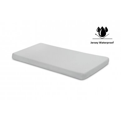 Waterproof & breathable jersey fitted sheet, Sensillo 120*60cm Grey