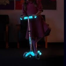 Scooter Micro Mini Deluxe Glow Plus LED Glacier Aqua 10