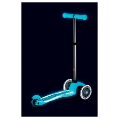 Scooter Micro Mini Deluxe Glow Plus LED Glacier Aqua 14