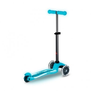 Scooter Micro Mini Deluxe Glow Plus LED Glacier Aqua 3