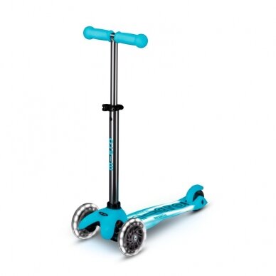 Scooter Micro Mini Deluxe Glow Plus LED Glacier Aqua 2