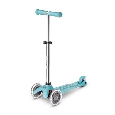 Scooter Micro Mini Deluxe Glow Plus LED Glacier Aqua