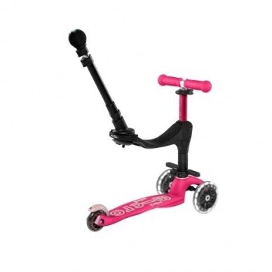 Scooter Mini Micro 3in1 Deluxe Plus Pink LED 1