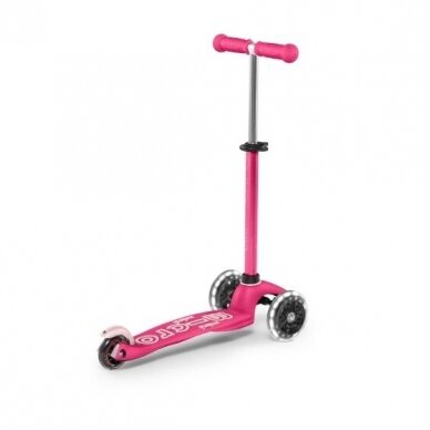 Scooter Mini Micro 3in1 Deluxe Plus Pink LED 4