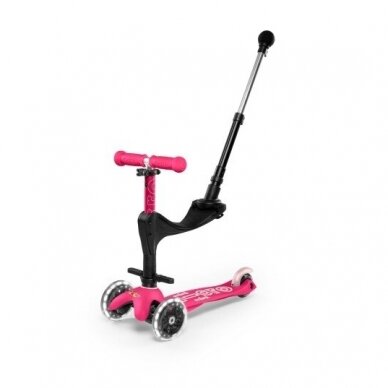 Scooter Mini Micro 3in1 Deluxe Plus Pink LED