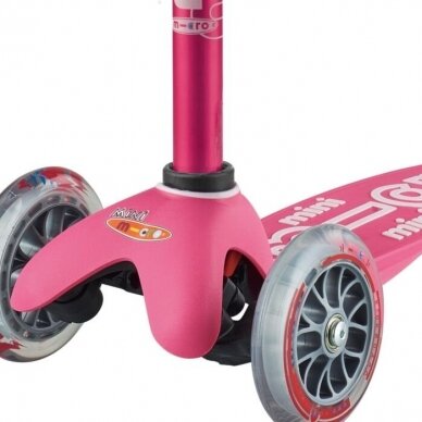 Scooter Mini Micro 3in1 Deluxe Plus Pink LED 6