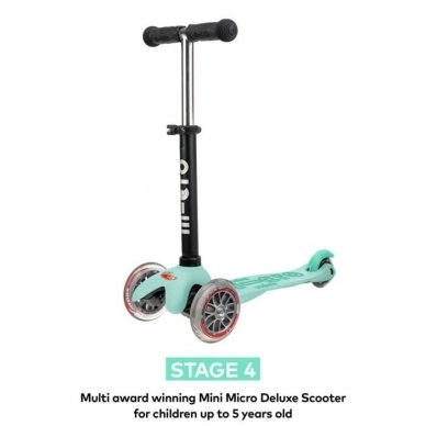 Paspirtukas Mini2go Deluxe Plus Mėtinis 6