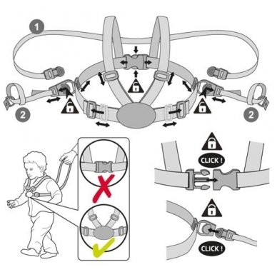 Поводок для детей Teddy , Clippasafe 2