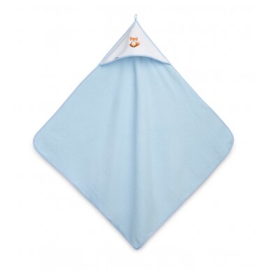 Terry hooded towel Blue 1