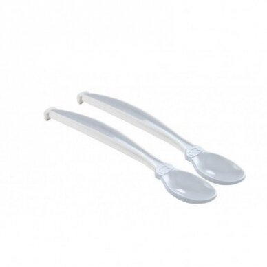 Spoons for baby feeding 2 pcs. Fleur Blue, Thermobaby