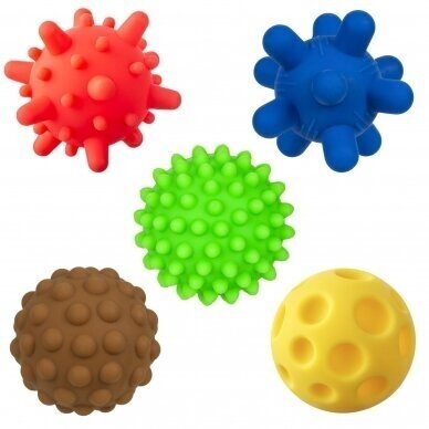 Sensory balls without a slit Tullo, 5 pcs. 1