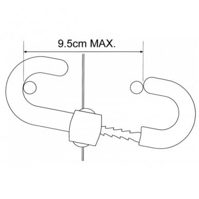 Cabinet Slide Locks (2 Pack), Clippasafe 1