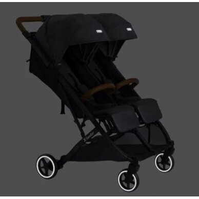 X-Lander X-DOUBLE Коляска для близнецов/погодок, Cool Black +2 carrycot 15