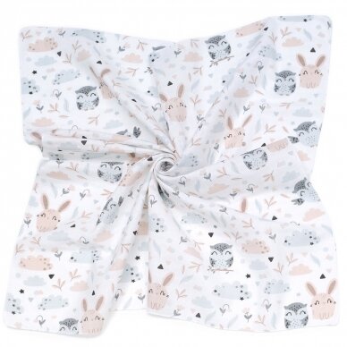 Diaper muslin 3 pcs. 35x35 cm Owl