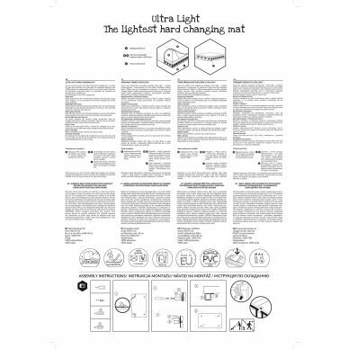 Vystymo lenta CebaBaby kietu dugnu Ultra Light 70x50cm, Lapė 6