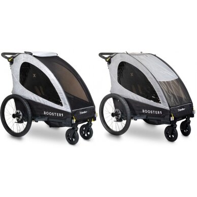 X-Lander BOOSTER1 PRO 3in1  bike trailer, pushchair and jogging stroller/roller skaters 4