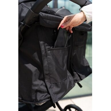 X-Lander X-DOUBLE Коляска для близнецов/погодок, Cool Black +2 carrycot 28